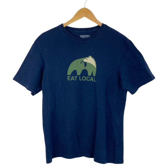 Patagonia Other - Patagonia Men's Blue Eat Local Upstream Regular Fit Short Sleeve T-Shirt US S